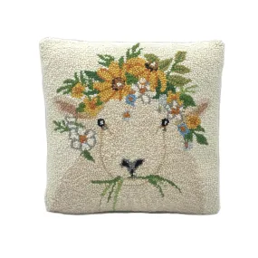 Sheep Wool Hooked Pillow