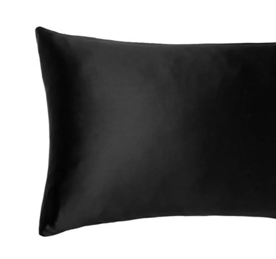 Silk Standard Pillowcase Black