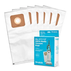 Simplicity, SAH-6 HiFLow Hepa Bag, 6pkg, Type A