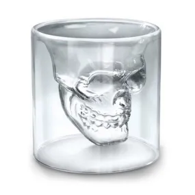 Skull Double Wall Glass Cup