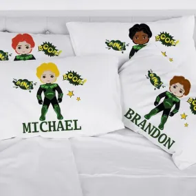 Snuggle Up with Your Favorite Superheroes: Custom Kids Sleeping Pillowcase to Fuel Their Dreams!