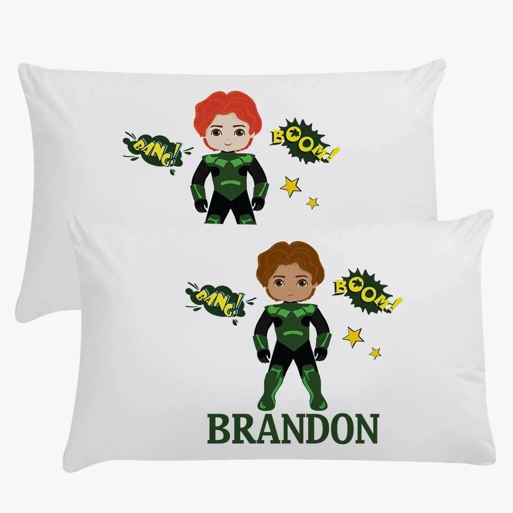 Snuggle Up with Your Favorite Superheroes: Custom Kids Sleeping Pillowcase to Fuel Their Dreams!