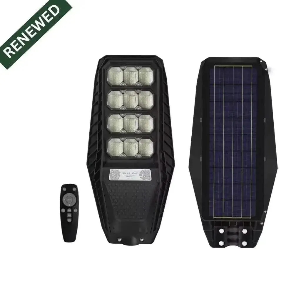 Solar LED Automatic Street Light Waterproof for Outdoor, Home & Garden with Remote Control ,Renewed (200W)