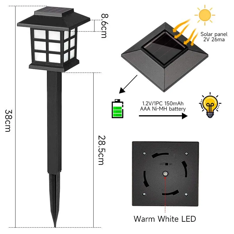 Solar Light LED Outdoor Patio Driveway Waterproof Christmas Garden Decor Lawn Lights Pathway Energy Lighting Yard Led Solar Lamp