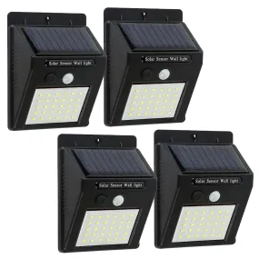 Solar Motion Light Outdoor 30 LED Wireless Security Wall Lamp IP65