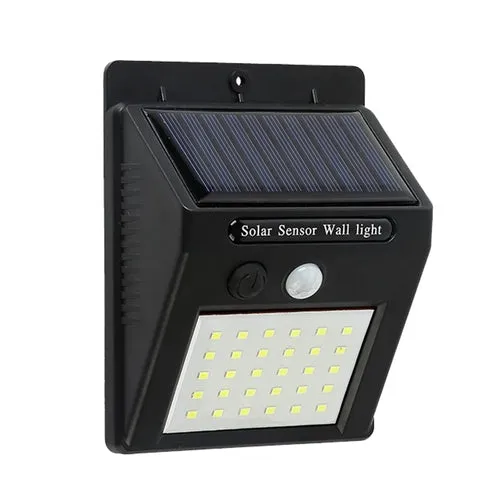 Solar Motion Light Outdoor 30 LED Wireless Security Wall Lamp IP65