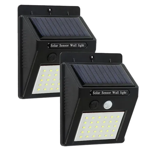 Solar Motion Light Outdoor 30 LED Wireless Security Wall Lamp IP65