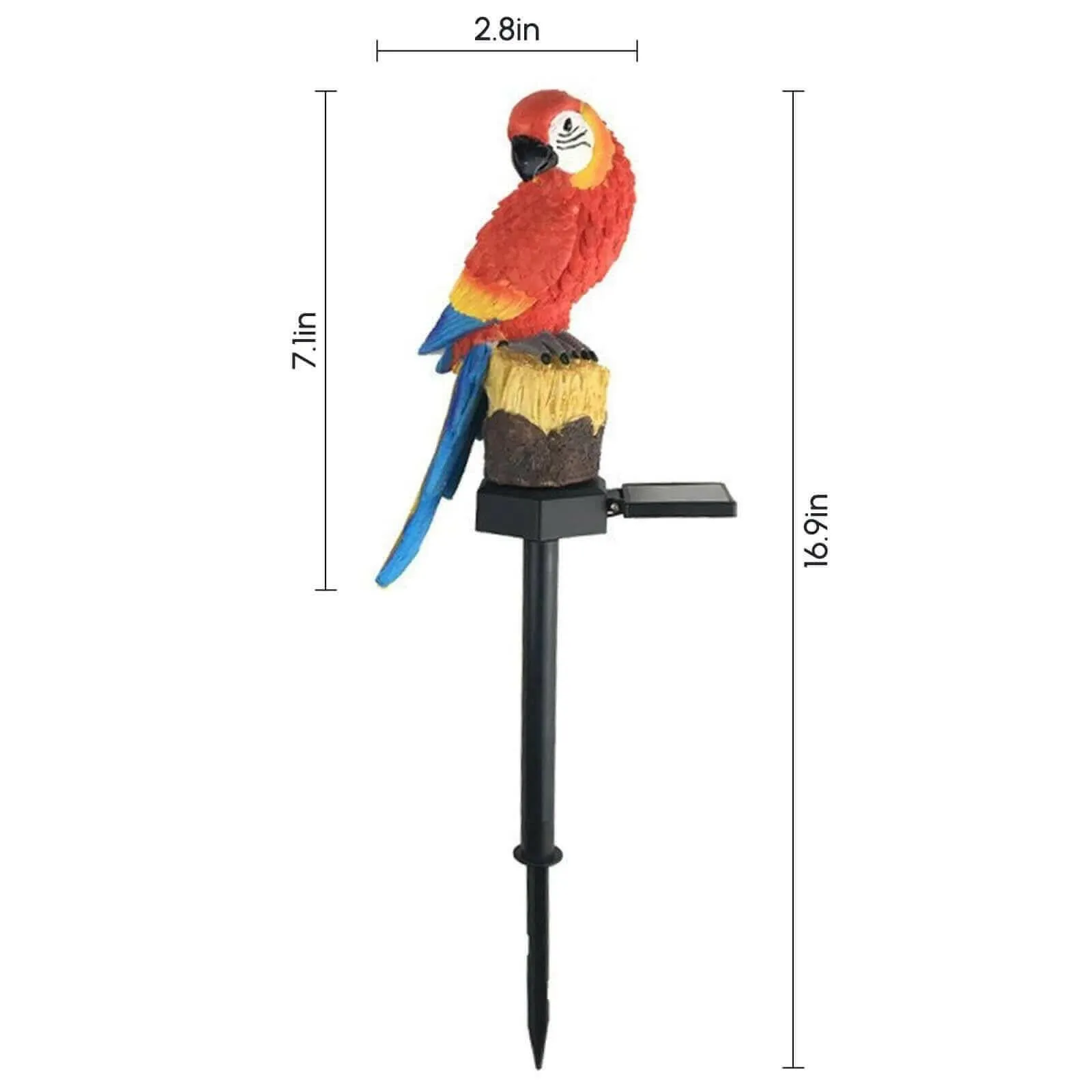 Solar Parrot light LED Outdoor Decor Lamp Parrot Sculpture Stake Lamp