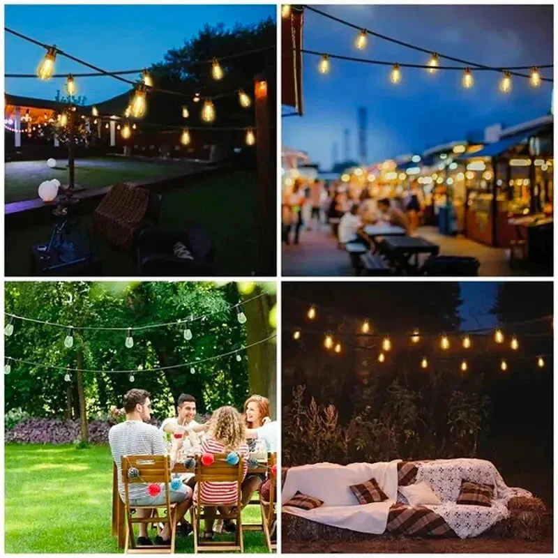 Solar Powered Led Outdoor String Lights