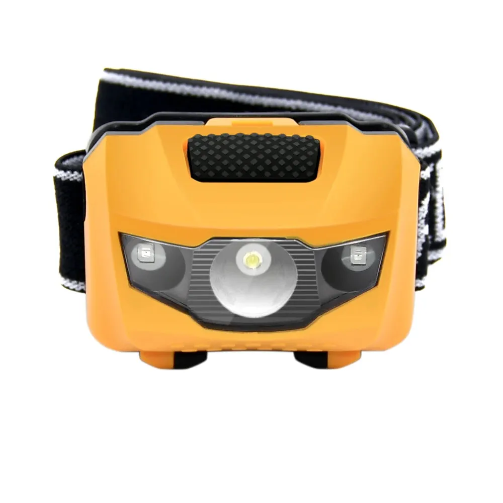 SOLOLANDOR 4 Modes Waterproof Q5 LED Headlamp Red Flash lights Super Bright Headlight Head lamp AAA Torch Lanterna with Headband