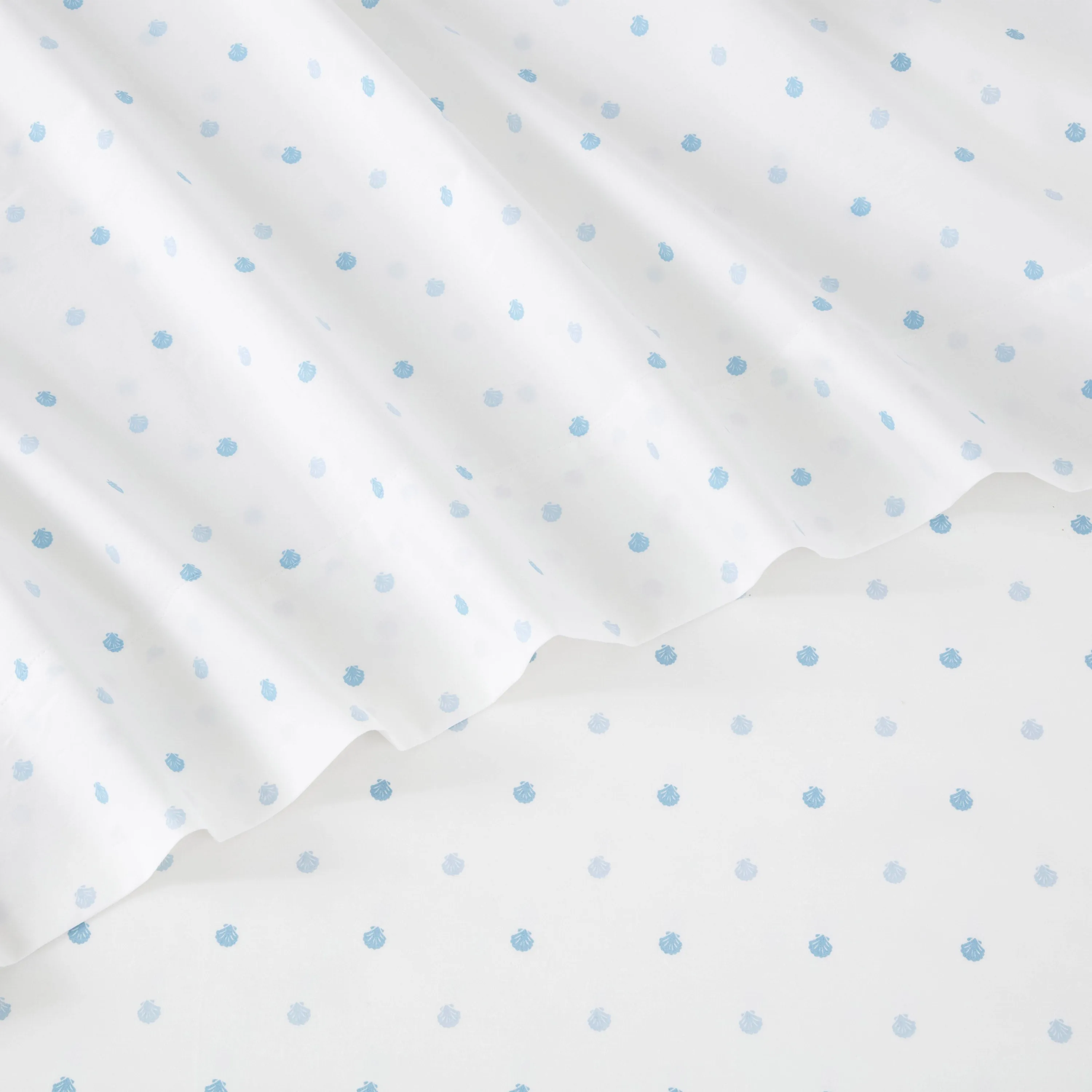 Southern Tide Beach Shells Blue Sheet Set