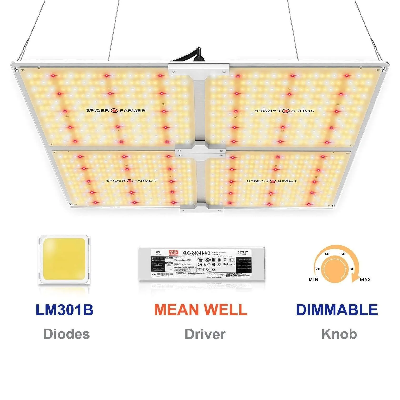 Spider Farmer SF4000 LED Grow Kit - 120cm2  (SF4-120)