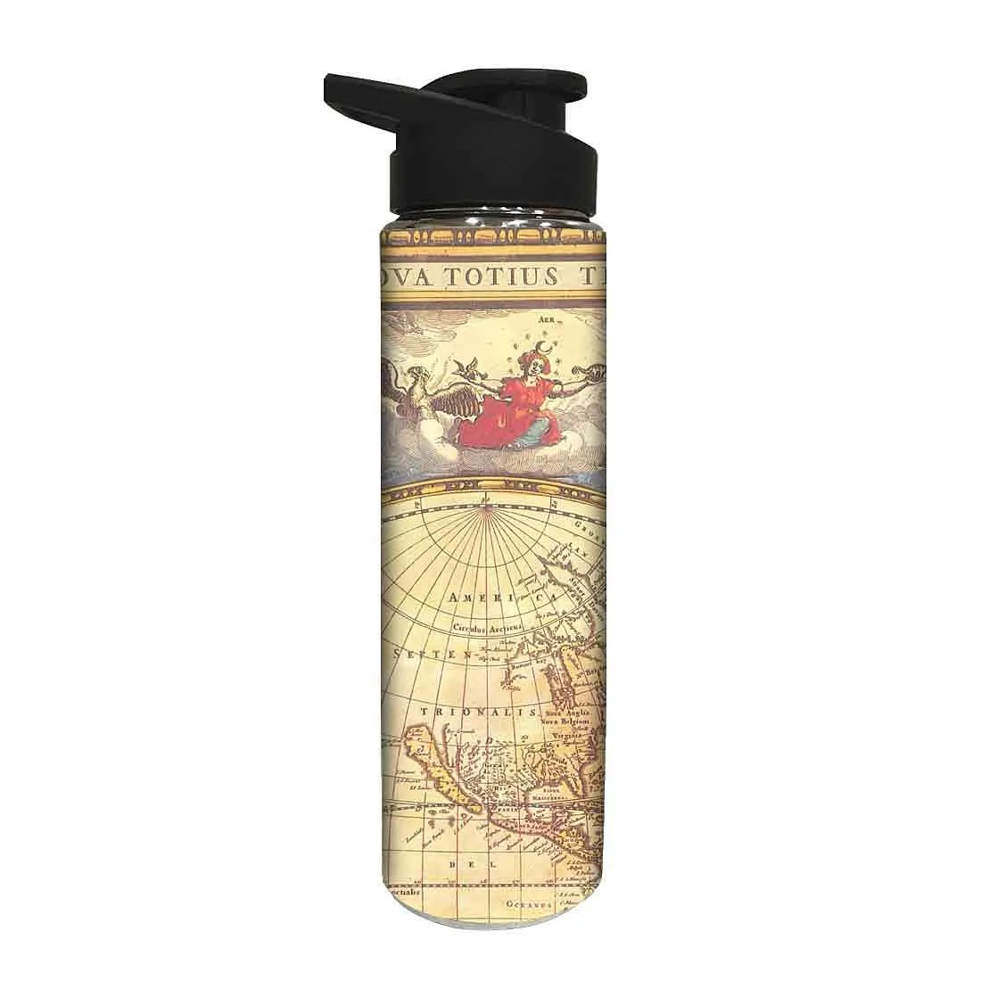 Stainless Steel Water Bottle -  Vintage Map