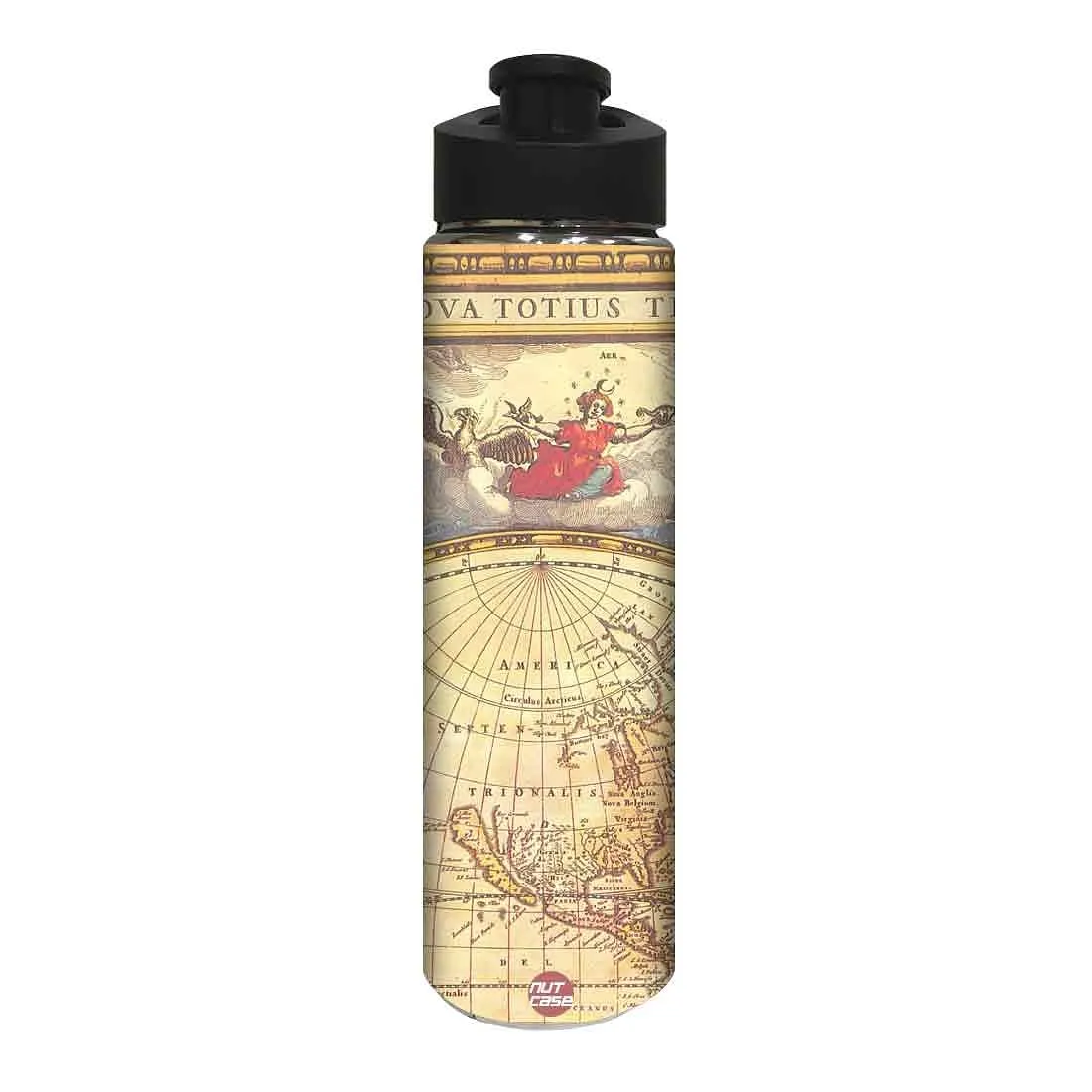 Stainless Steel Water Bottle -  Vintage Map