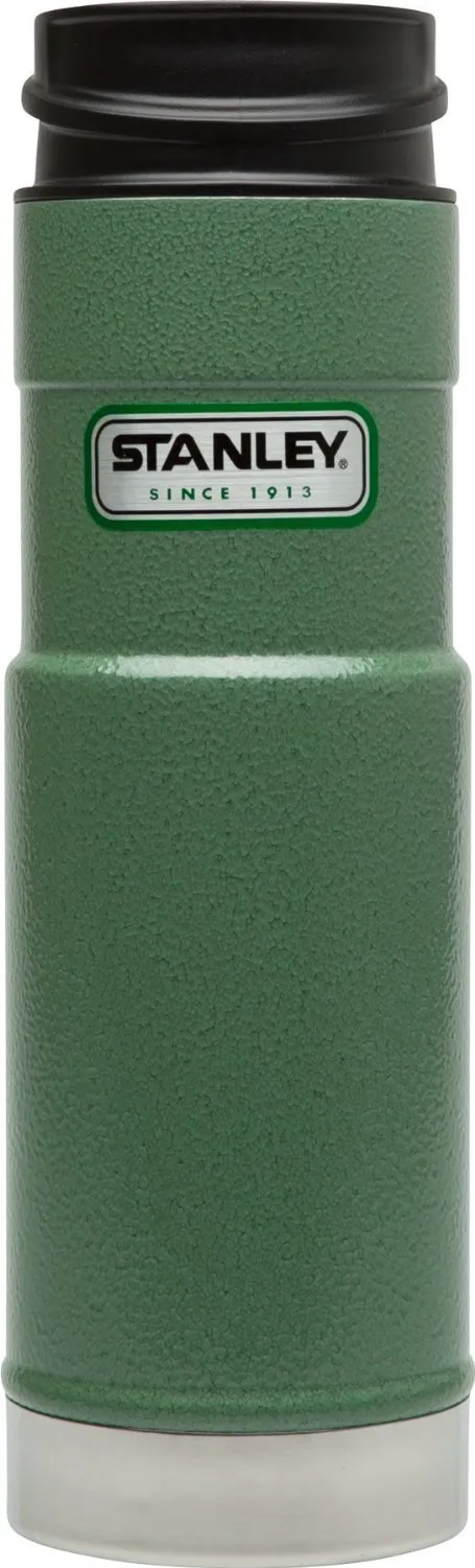 Stanley 10-01569-001 Classic One Hand Vacuum Mug, Hammertone Green, 12 Oz.