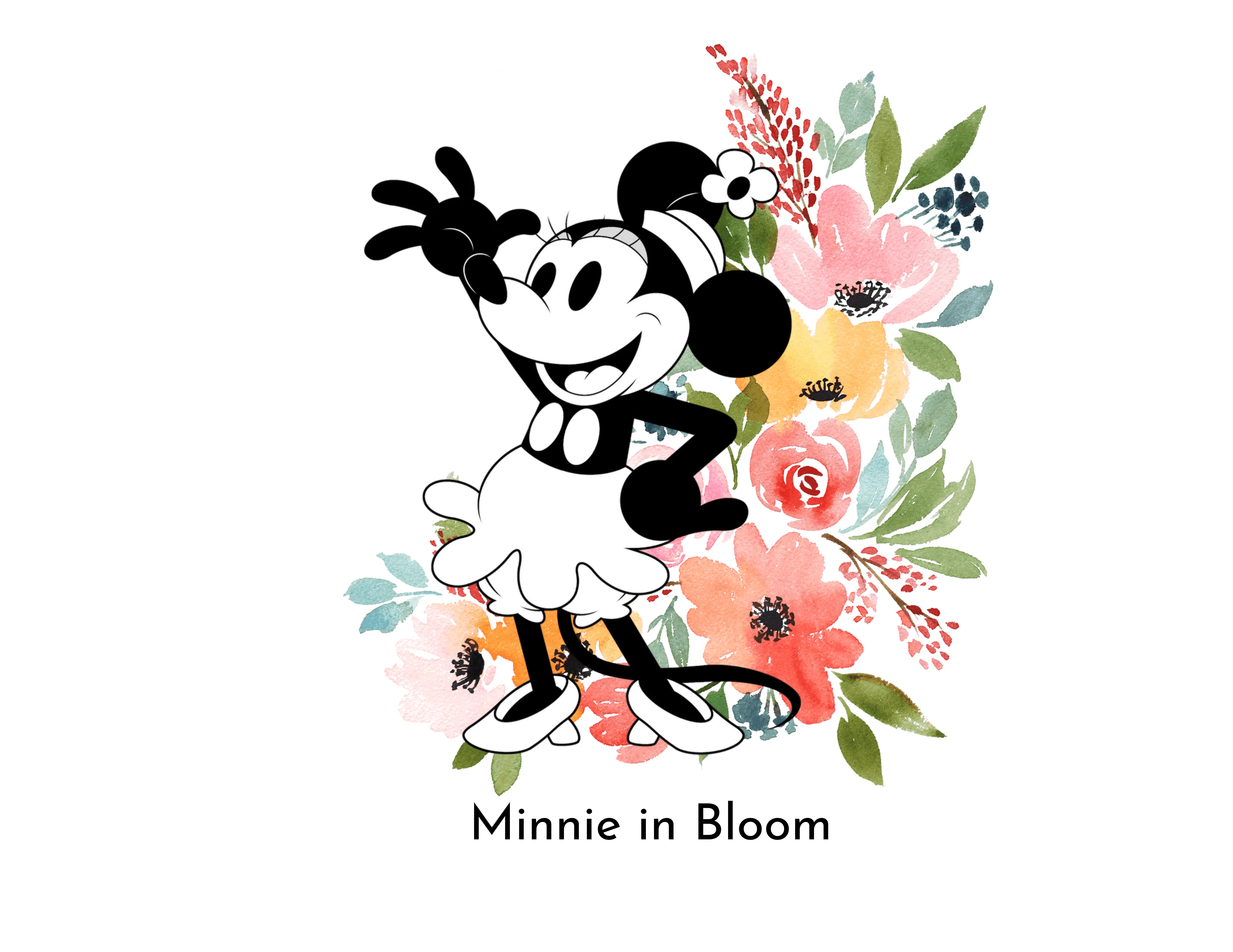 Steamboat Willie - Bloom - Sports Water Bottle