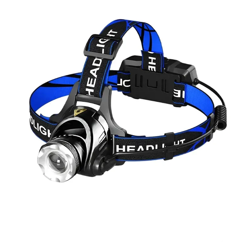 Super Bright Infrared Sensor LED Headlamp with USB Rechargeable T6 Head Lamp,IP65 Waterproof Zoomable Portable Headlight Hiking