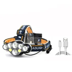 Super Bright Rechargeable LED Headlamp With 8*LED Bulbs