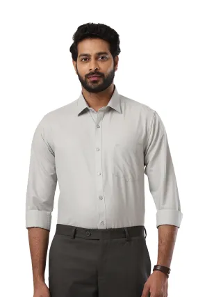 Super Soft -Squirrel Gray Formal Shirts for Men | Ariser