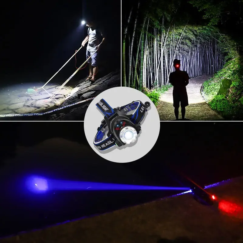 Super XML2 LED Headlamp 18650 Rechargeable Headlight Flashlight Powerful  Sensor Head Lantern Zoomable Camping Fishing Head Lamp