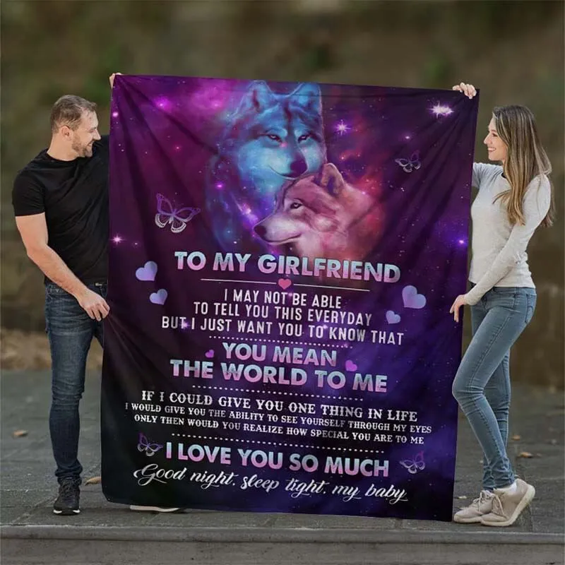 To My Girlfriend - From Boyfriend - A611 - Premium Blanket