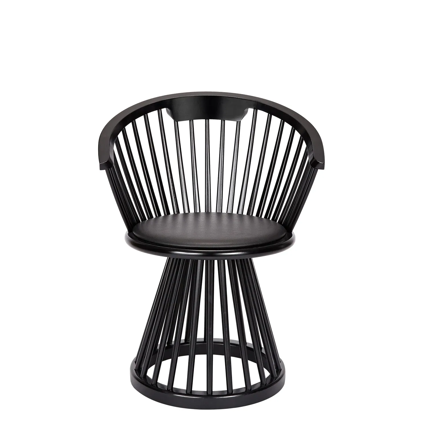 tom dixon | fan dining chair | black