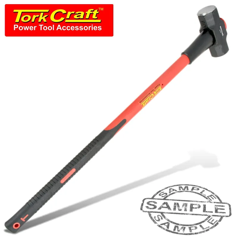 TORK CRAFT HAMMER SLEDGE 3.6KG (8LB) FIBREGLASS HANDLE 900MM TC609036