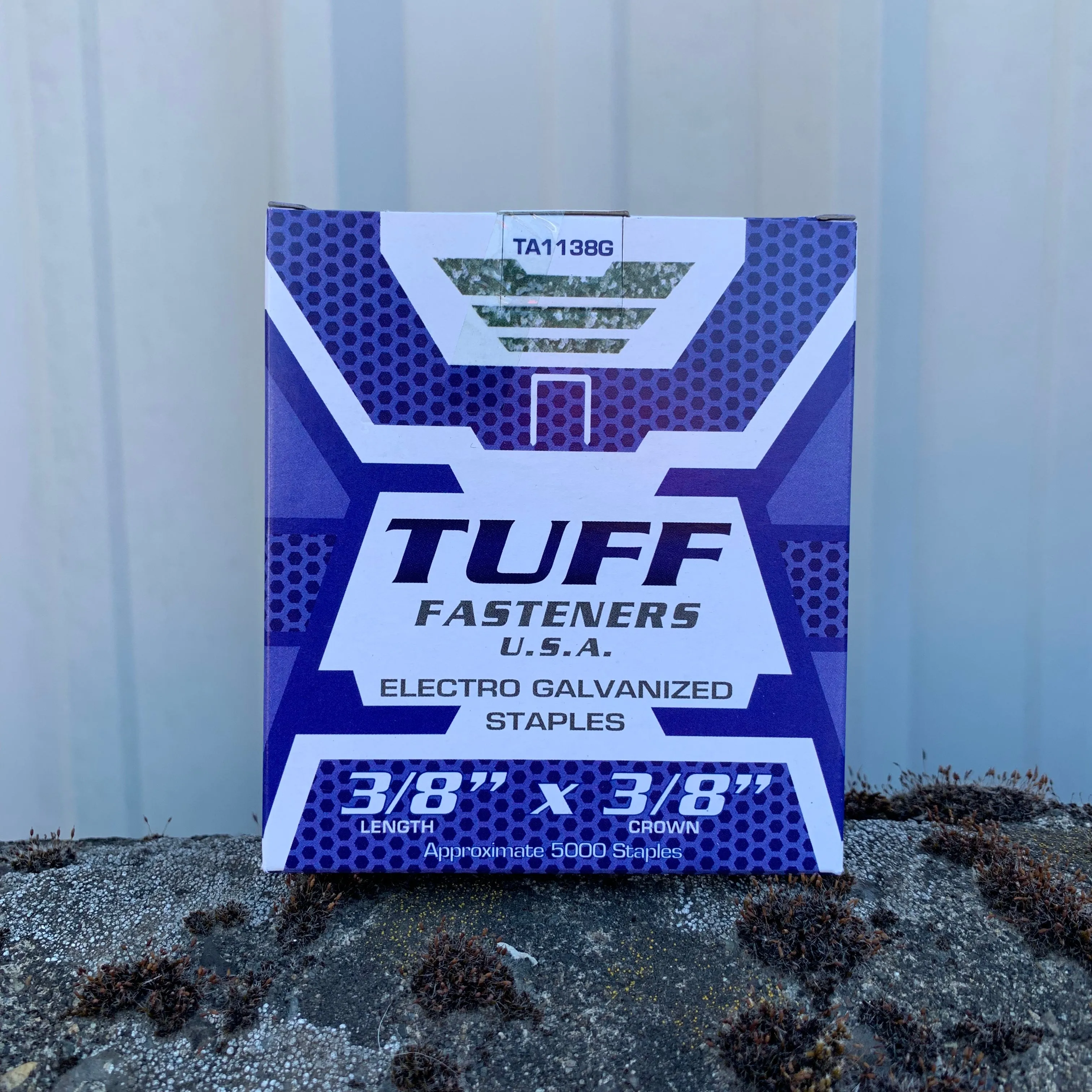 TUFF GALVANIZED STAPLES FOR RAPID 11 HAMMER TACKER 3/8"