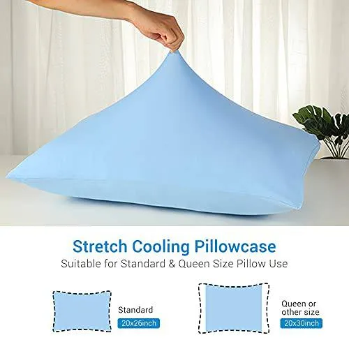 Ultra Cooling Pillow Cases with Stretch Q-max 0.5 Arc-Chill Extreme Cooling Fiber