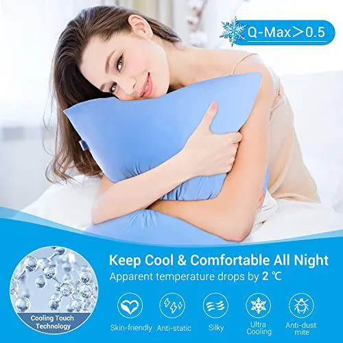 Ultra Cooling Pillow Cases with Stretch Q-max 0.5 Arc-Chill Extreme Cooling Fiber