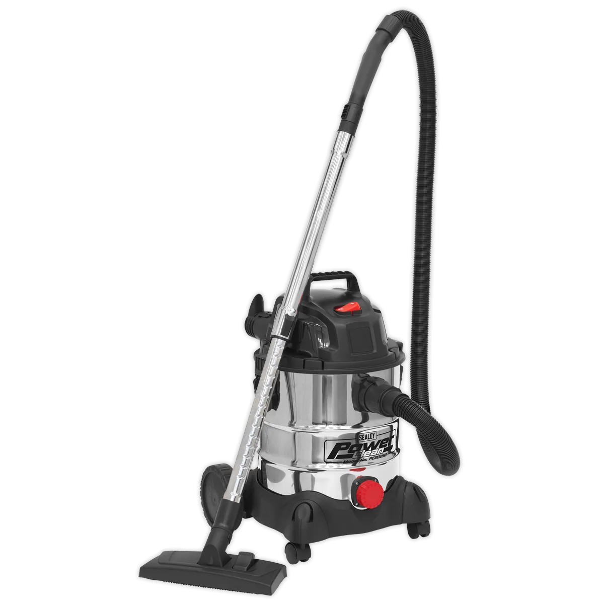 Vacuum Cleaner Industrial Wet & Dry 20L 1250W/230V Stainless Drum