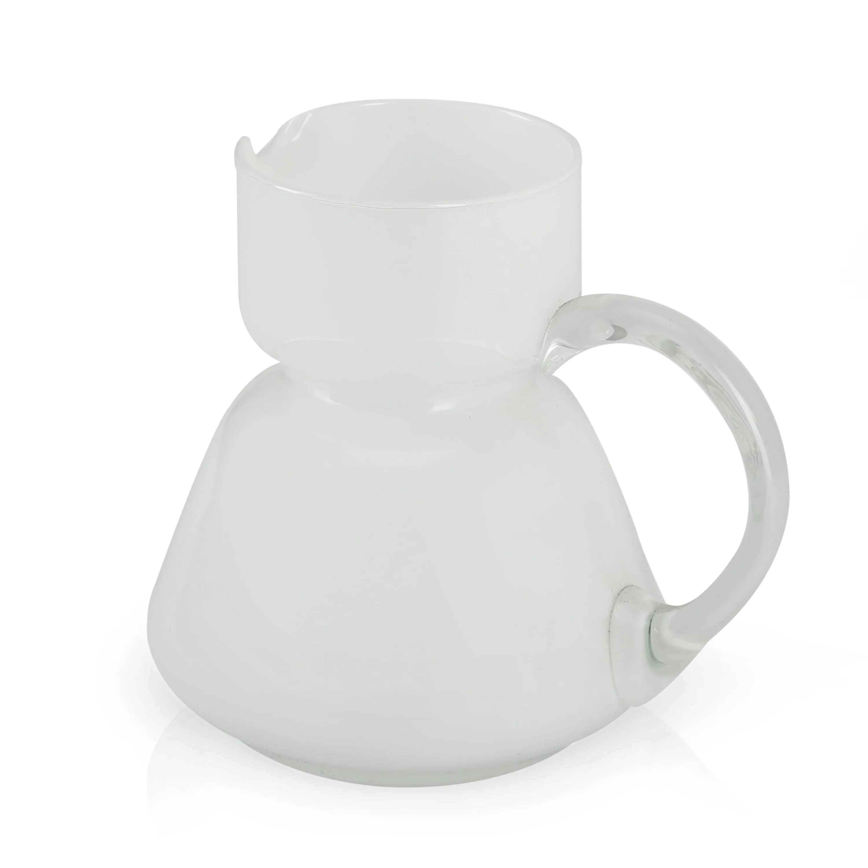 White Glass Carafe / Pitcher