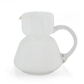 White Glass Carafe / Pitcher