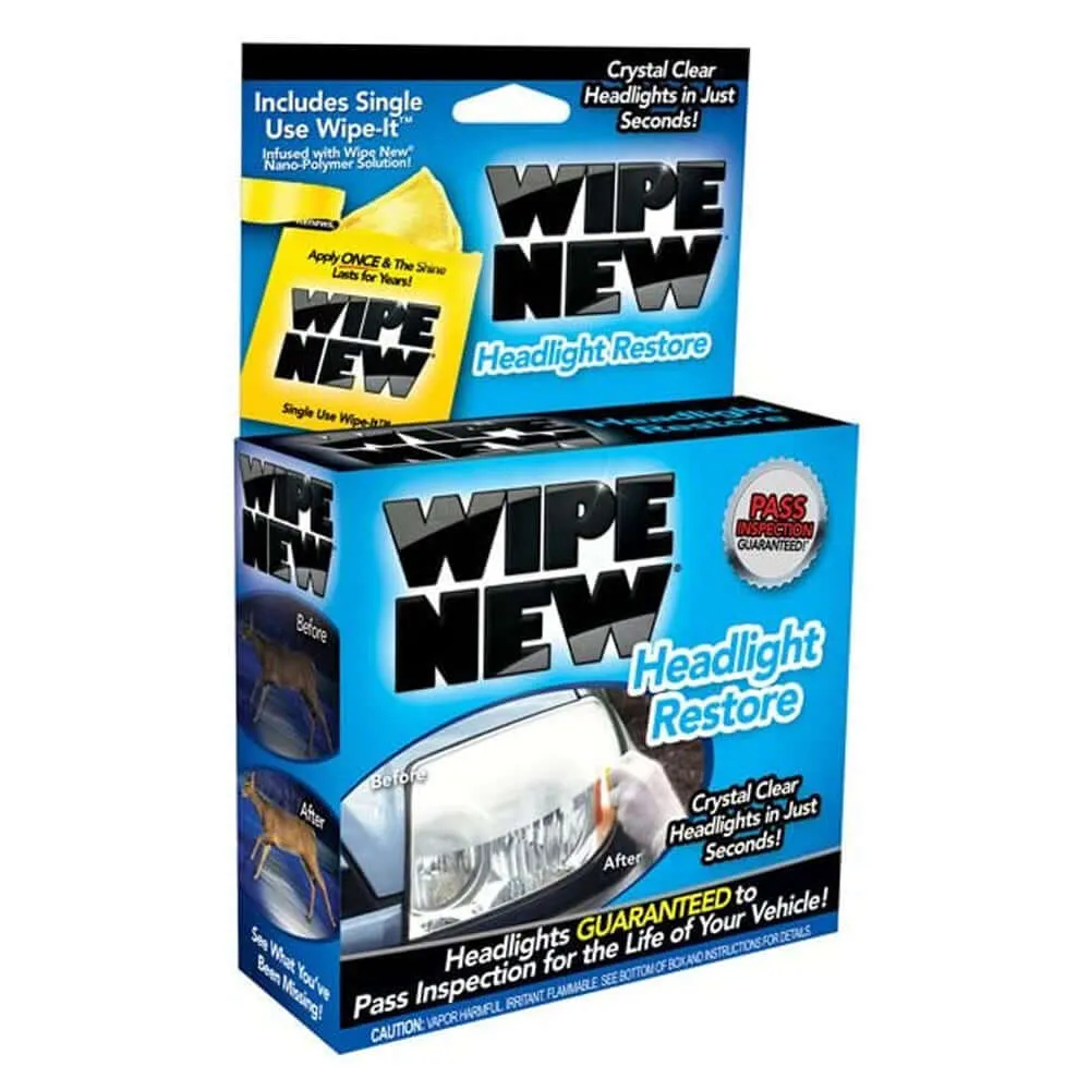 Wipe New Headlight Restore Wipe-On Applicator  Kit