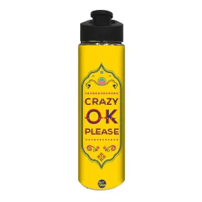 Yellow Designer Stainless Steel Sipper Bottle - Crazy Ok