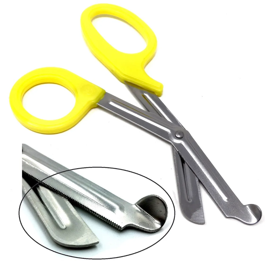 Yellow Handle with Stainless Steel Blades Trauma Shears 7.25"